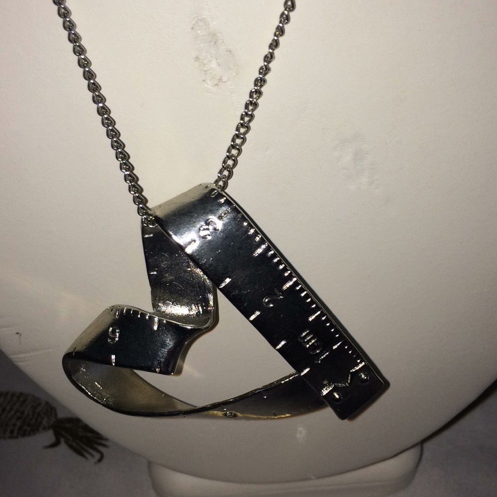 Tape measure‎ heart Necklace